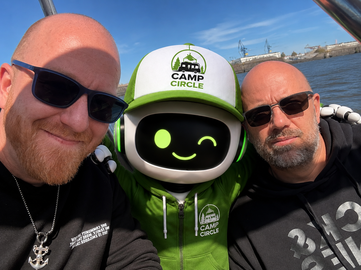 Mit Mike, Mirco und natürlich Campi unterwegs